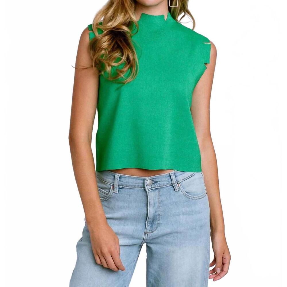 NEW KERISMA betty knit top in green